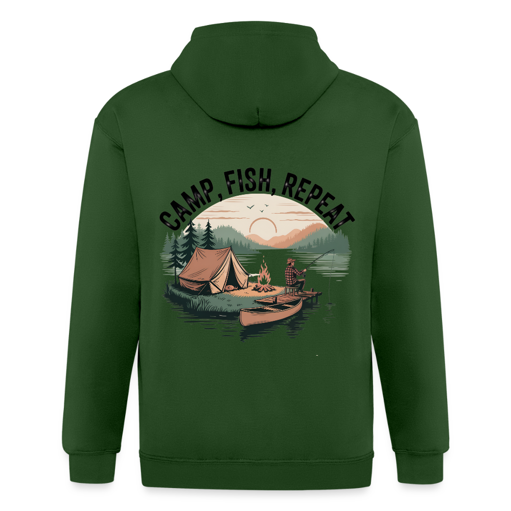 Unisex Heavyweight Hooded Jacket - forrest