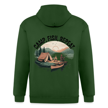 Unisex Heavyweight Hooded Jacket - forrest