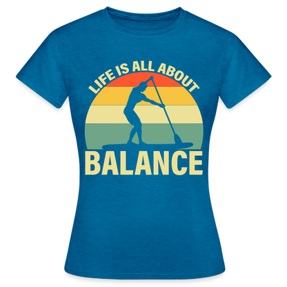 Women's Water Adventure T-Shirt - antique blue sapphire heather