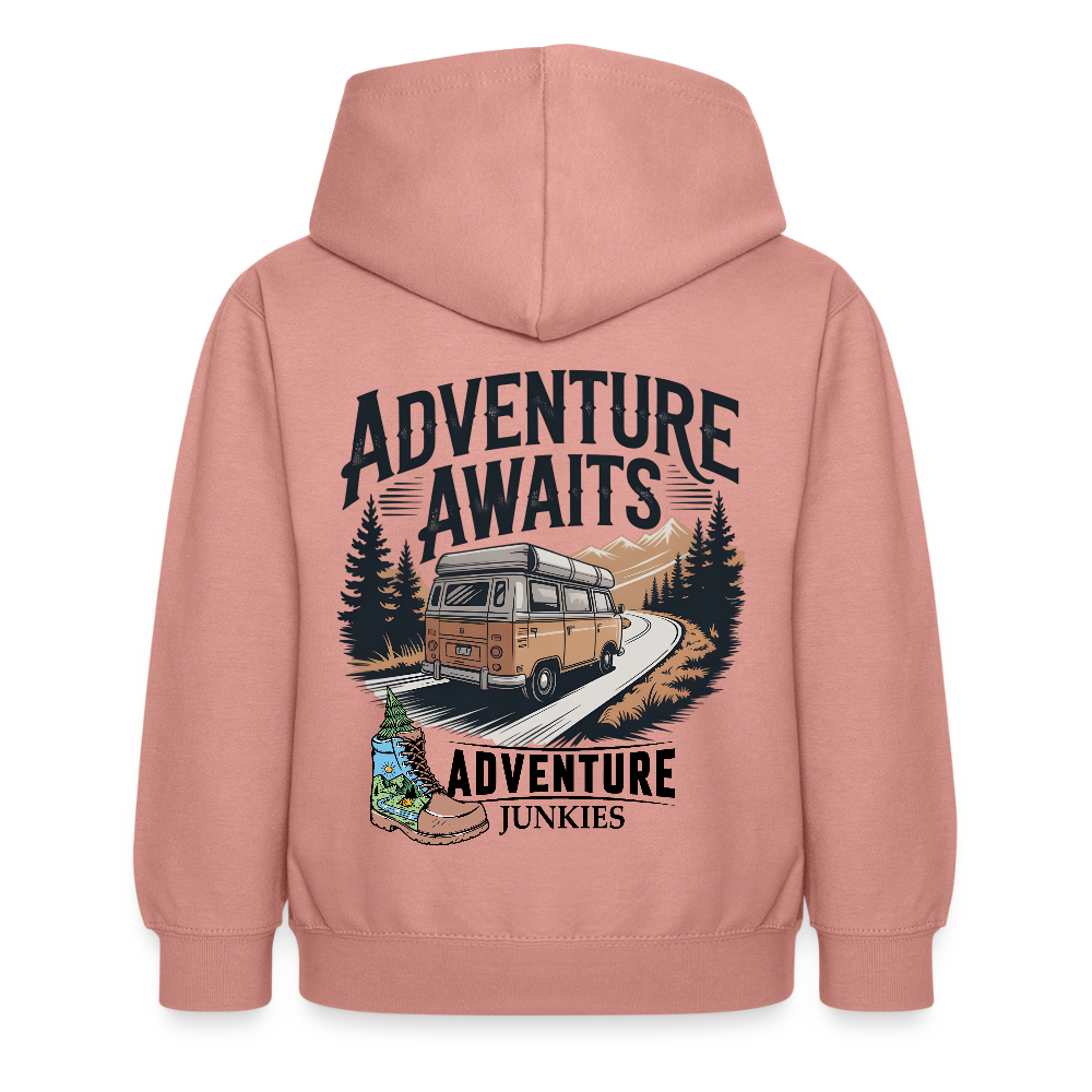Children's Hoodie - dusky rose