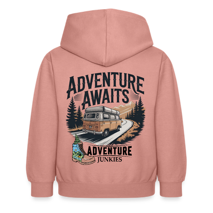 Children's Hoodie - dusky rose