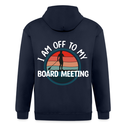 Adult Unisex Heavyweight Hooded Jacket - navy