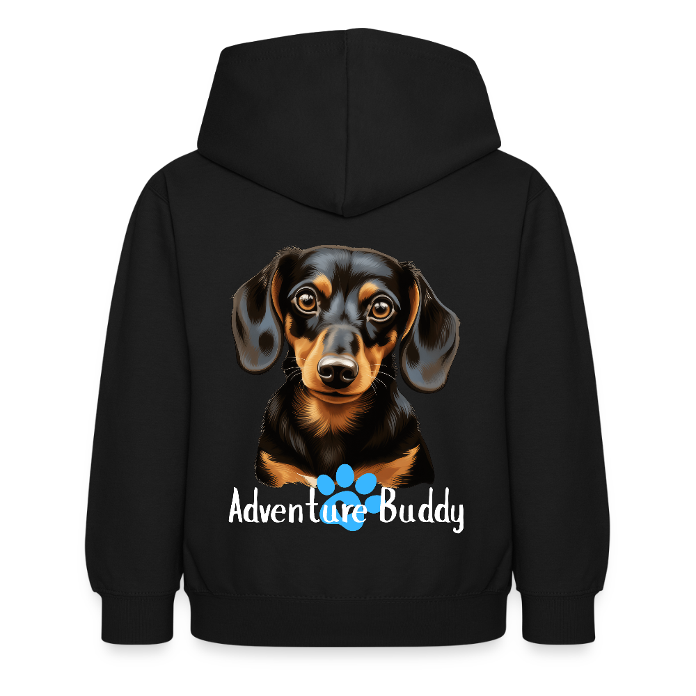 Children's Unisex Hoodie  {Customise Breed & Paw } - black