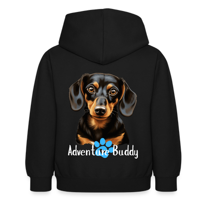Children's Unisex Hoodie  {Customise Breed & Paw } - black