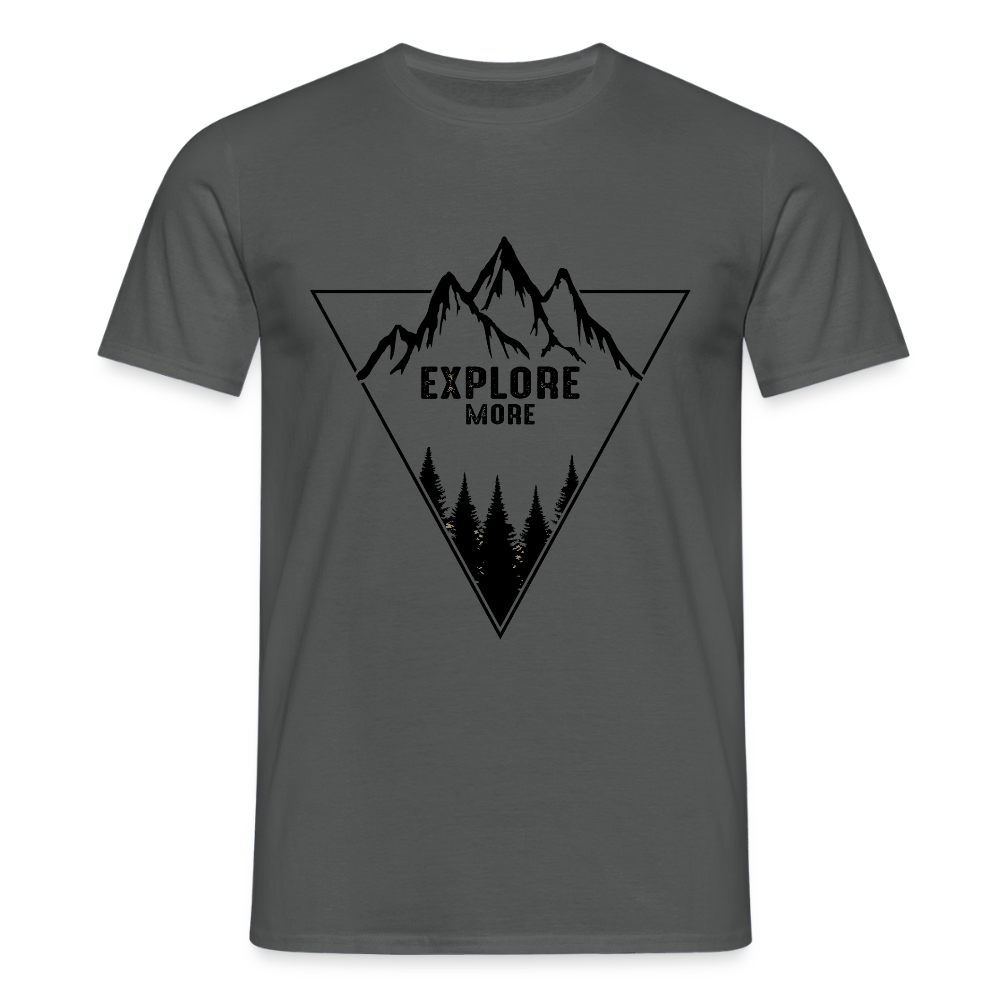 Men's Hiking & Walking  T-Shirt - charcoal grey