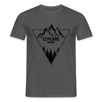 Men's Hiking & Walking  T-Shirt - charcoal grey