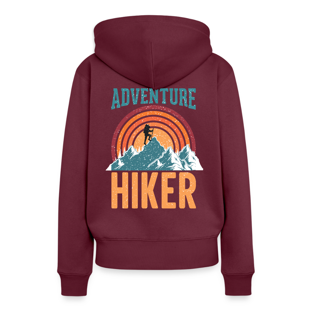 Women’s Premium Hiking / Walking Hoodie - burgundy