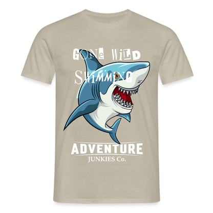 Men's T-Shirt water - sand beige