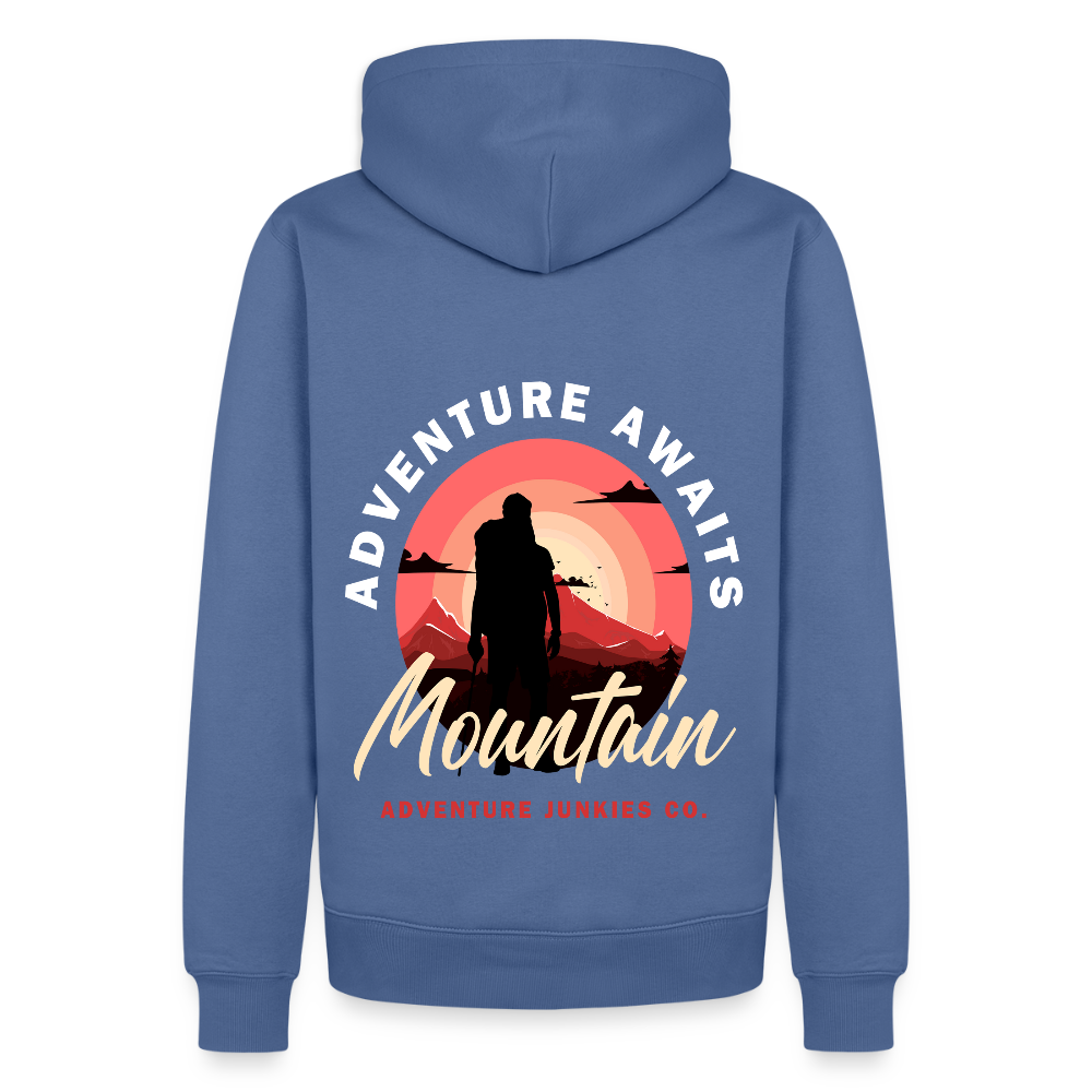 Men’s Premium Hiking / Walking  Hoodie - stone blue