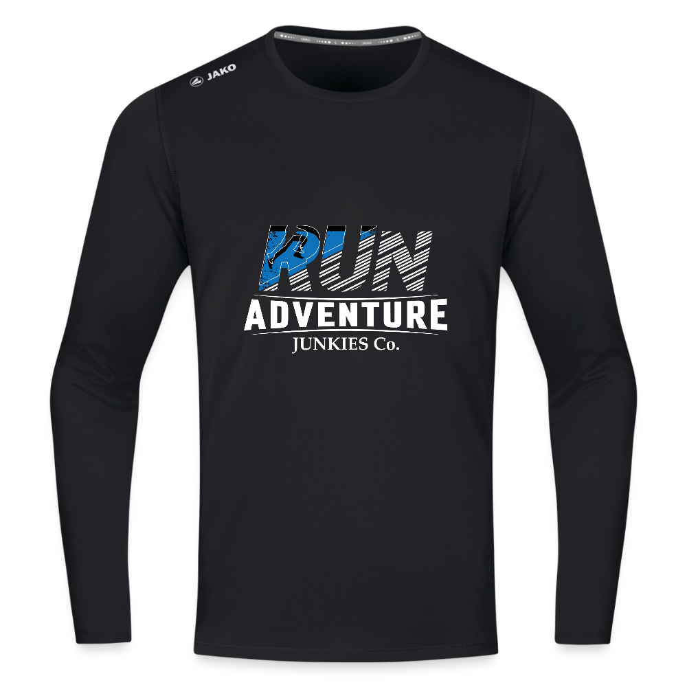 Long Sleeve Breathable Running Top - black