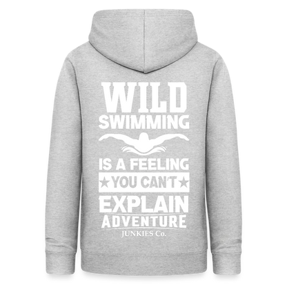 Women's Hoodie Water Adventure - light heather grey
