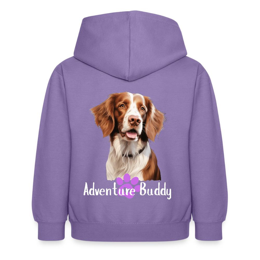 Children's Unisex  Hoodie { Customise Breed & Paw } - lavender