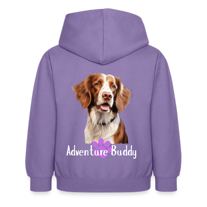 Children's Unisex  Hoodie { Customise Breed & Paw } - lavender