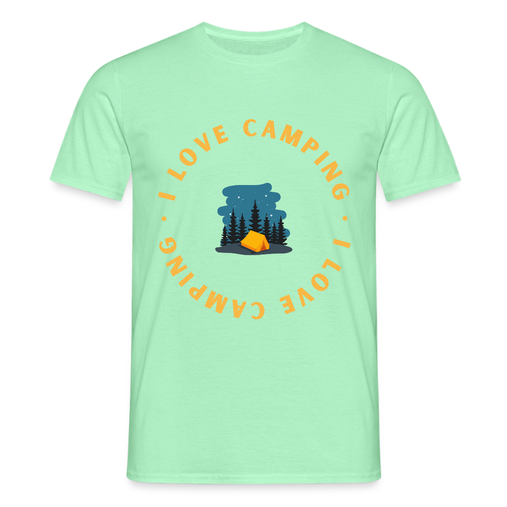 Men's Camping  T-Shirt - mint green