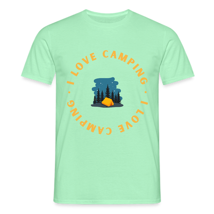 Men's Camping  T-Shirt - mint green