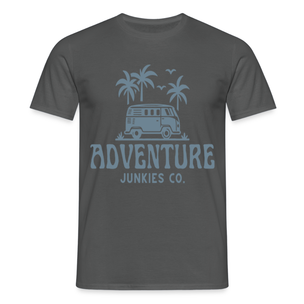 Men's  Camping T-Shirt - charcoal grey