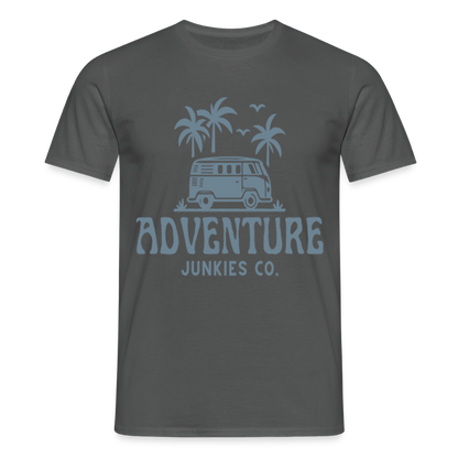 Men's  Camping T-Shirt - charcoal grey