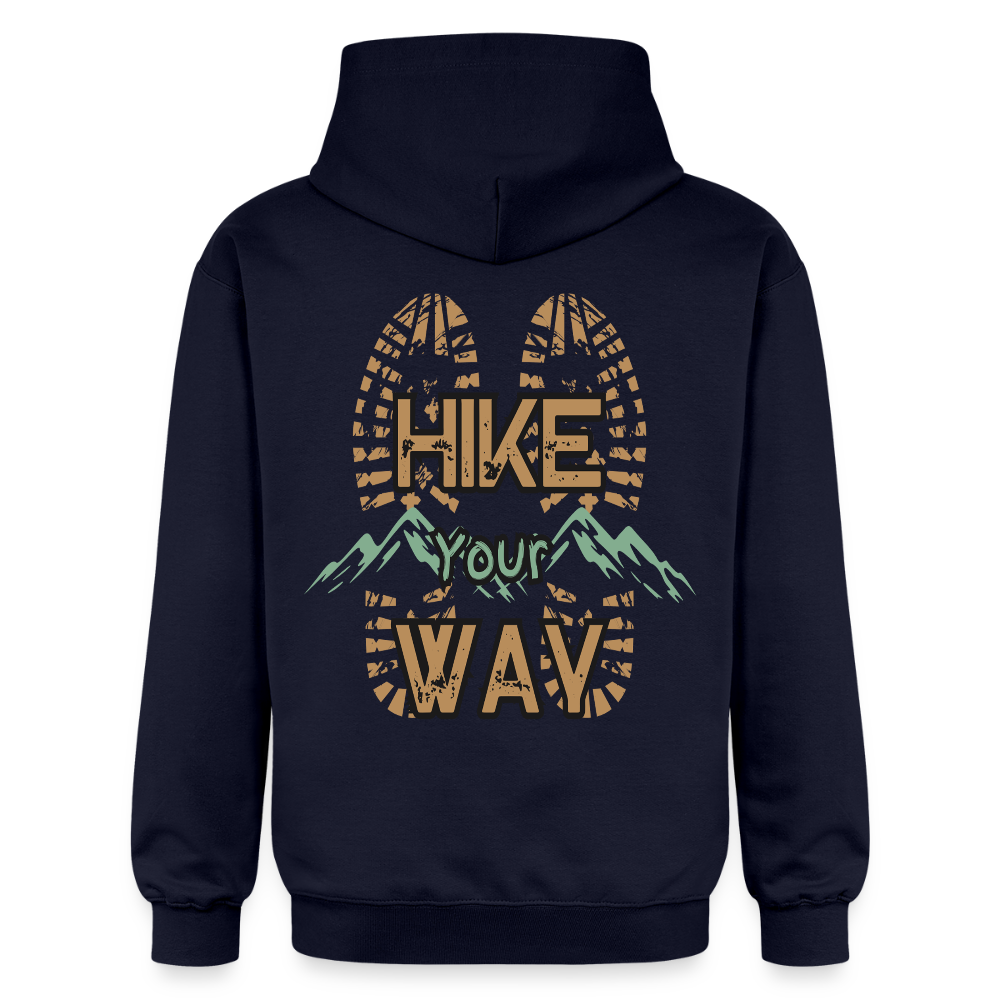 Adult Unisex Midweight Hoodie - navy