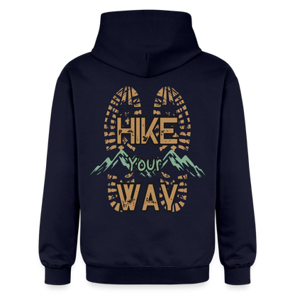 Adult Unisex Midweight Hoodie - navy
