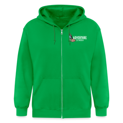 Adult Unisex Heavyweight Hooded Jacket - kelly green
