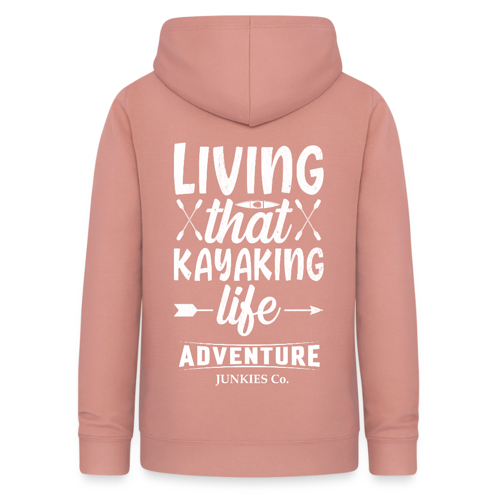 Women's Hoodie Water Adventures - dusky rose