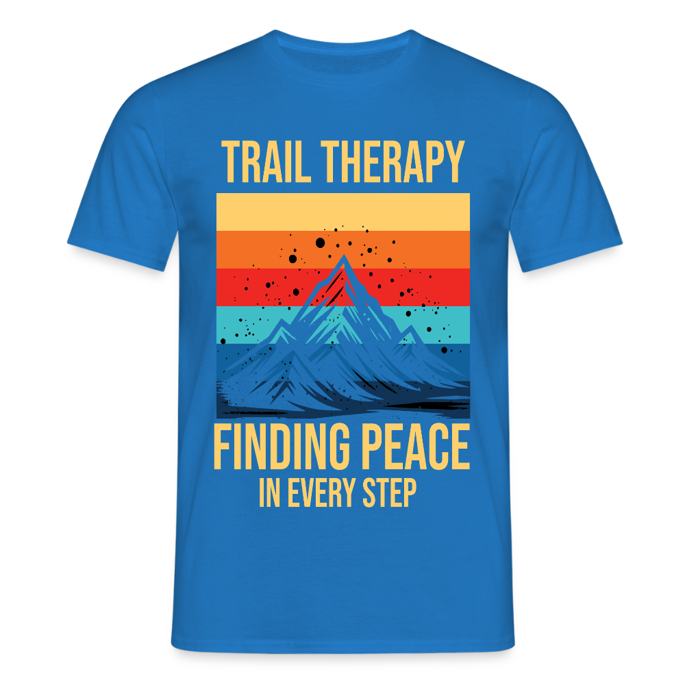Men's Hiking & Walking T-Shirt - royal blue