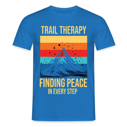 Men's Hiking & Walking T-Shirt - royal blue