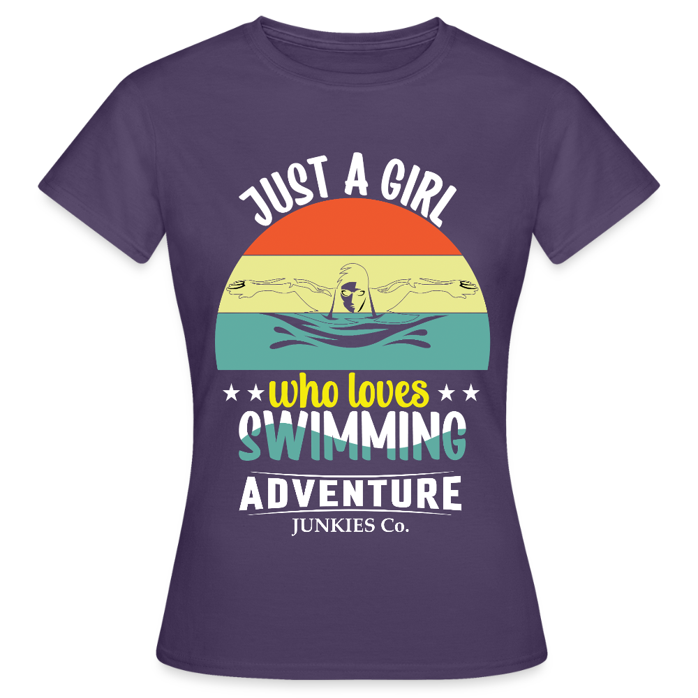Women's Water Adventure T-Shirt - dark purple