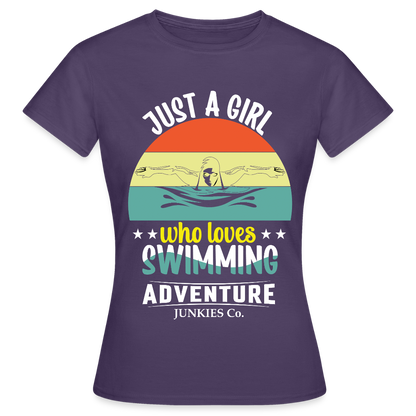 Women's Water Adventure T-Shirt - dark purple