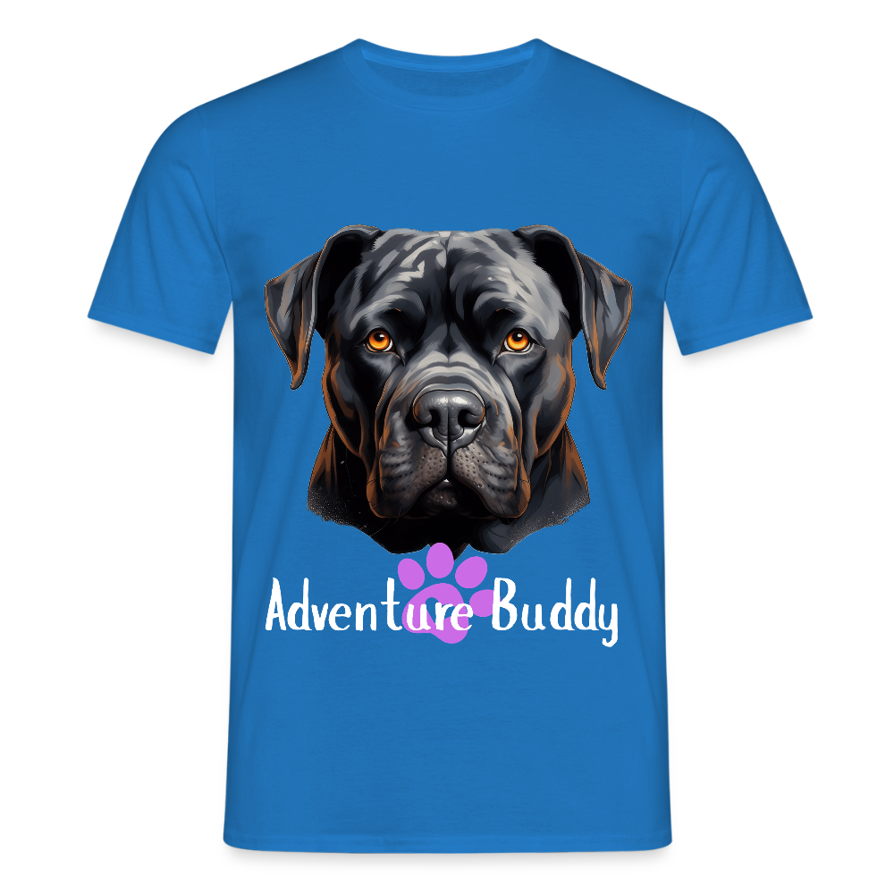 Men's T-Shirt  {Customise Breed & Paw } - royal blue