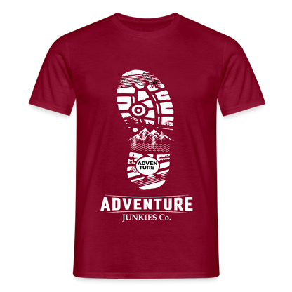 Men's Hiking & Walking T-Shirt - brick red