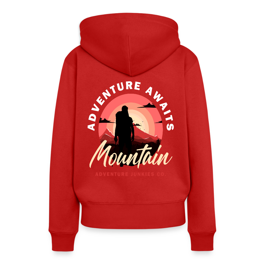 Women’s Premium Hiking/Walking Hoodie - red