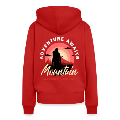 Women’s Premium Hiking/Walking Hoodie - red