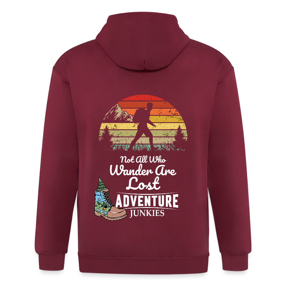 Adult Unisex Heavyweight Hooded Jacket - maroon
