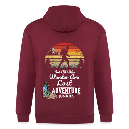Adult Unisex Heavyweight Hooded Jacket - maroon