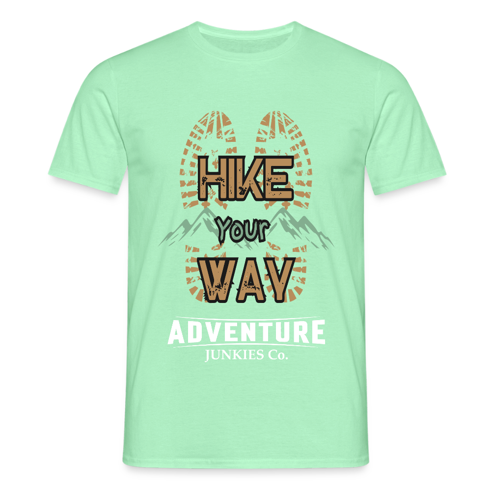 Men's Hiking & Walking T-Shirt - mint green