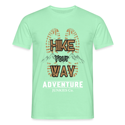 Men's Hiking & Walking T-Shirt - mint green
