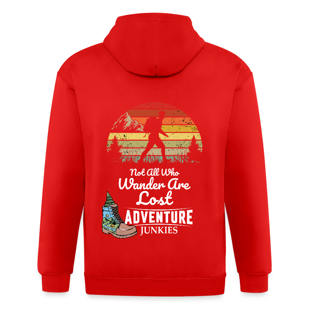 Adult Unisex Heavyweight Hooded Jacket - red