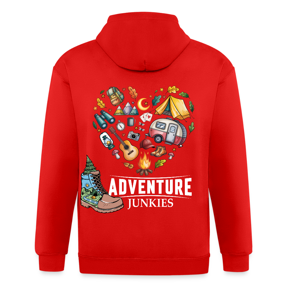 Unisex Heavyweight Hooded Jacket - red