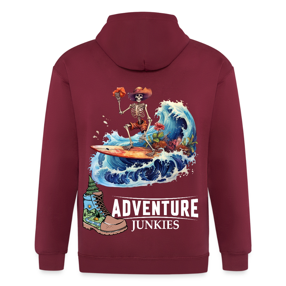 Adult Unisex Heavyweight Hooded Jacket - maroon