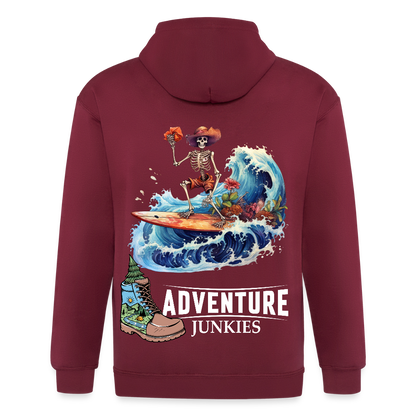 Adult Unisex Heavyweight Hooded Jacket - maroon