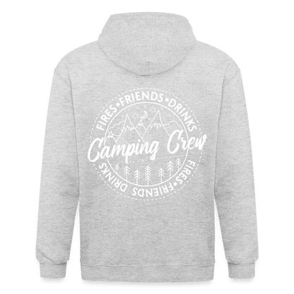 Unisex Heavyweight Hooded Jacket - heather white