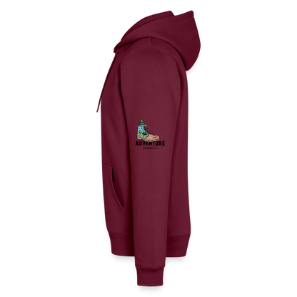 Men’s Premium Hiking/Walking  Hoodie - burgundy