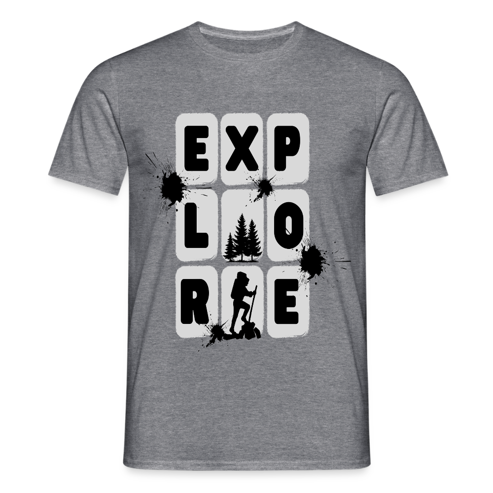 Men's Hiking & Walking T-Shirt - graphite heather