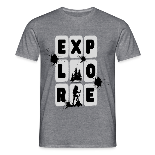 Men's Hiking & Walking T-Shirt - graphite heather