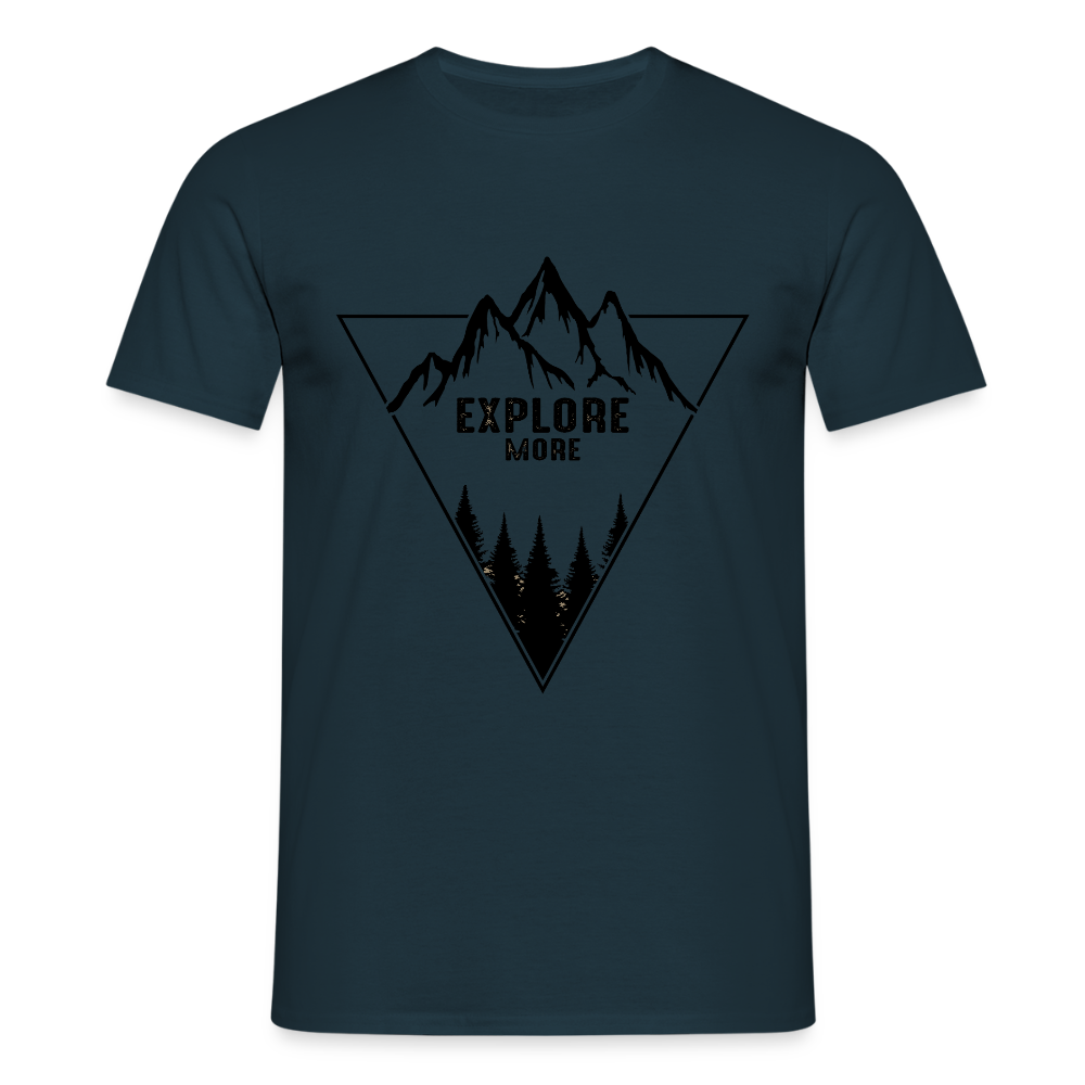 Men's Hiking & Walking  T-Shirt - navy