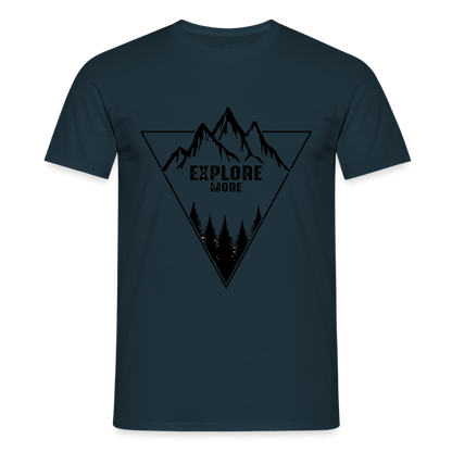 Men's Hiking & Walking  T-Shirt - navy