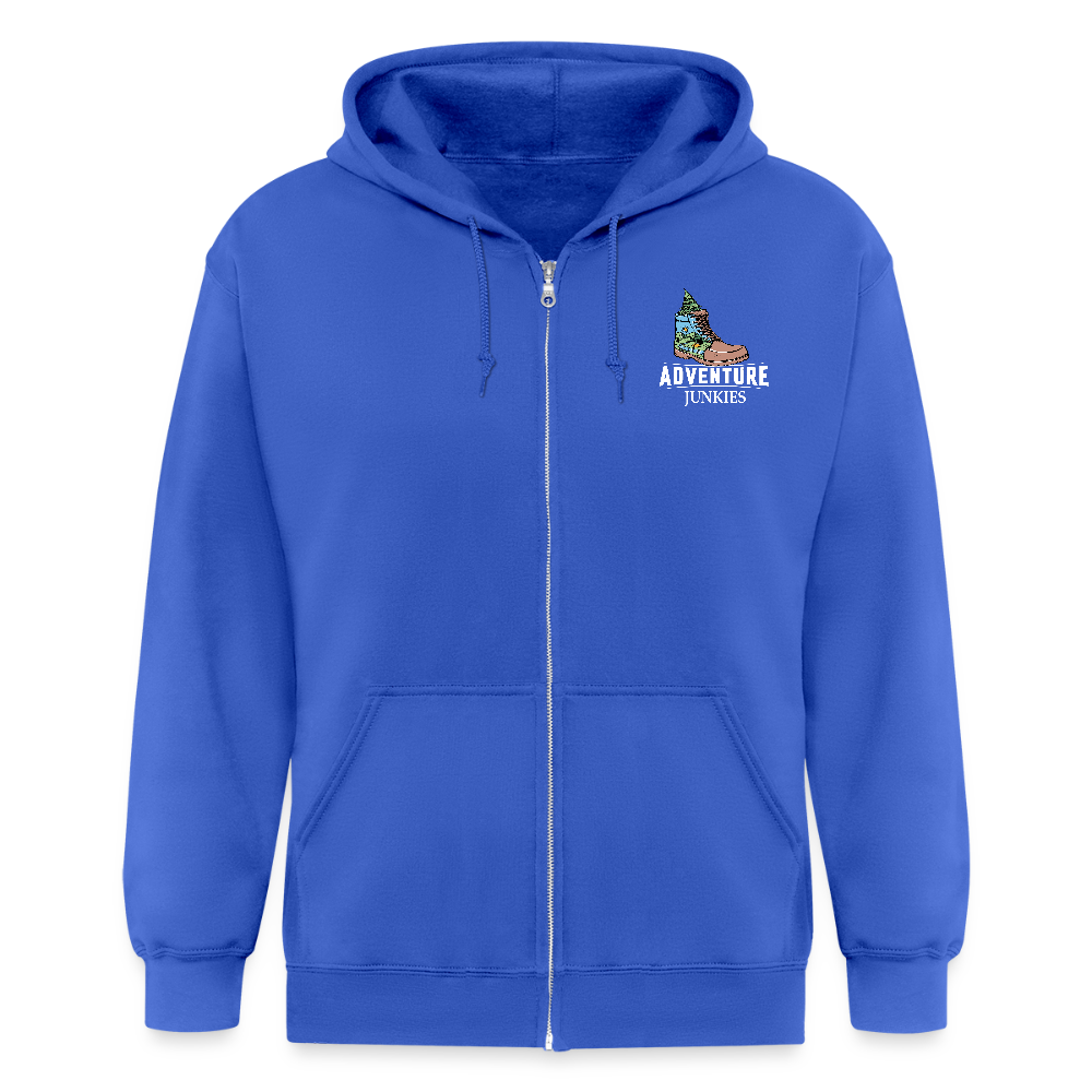 Unisex Heavyweight Hooded Jacket - royal blue