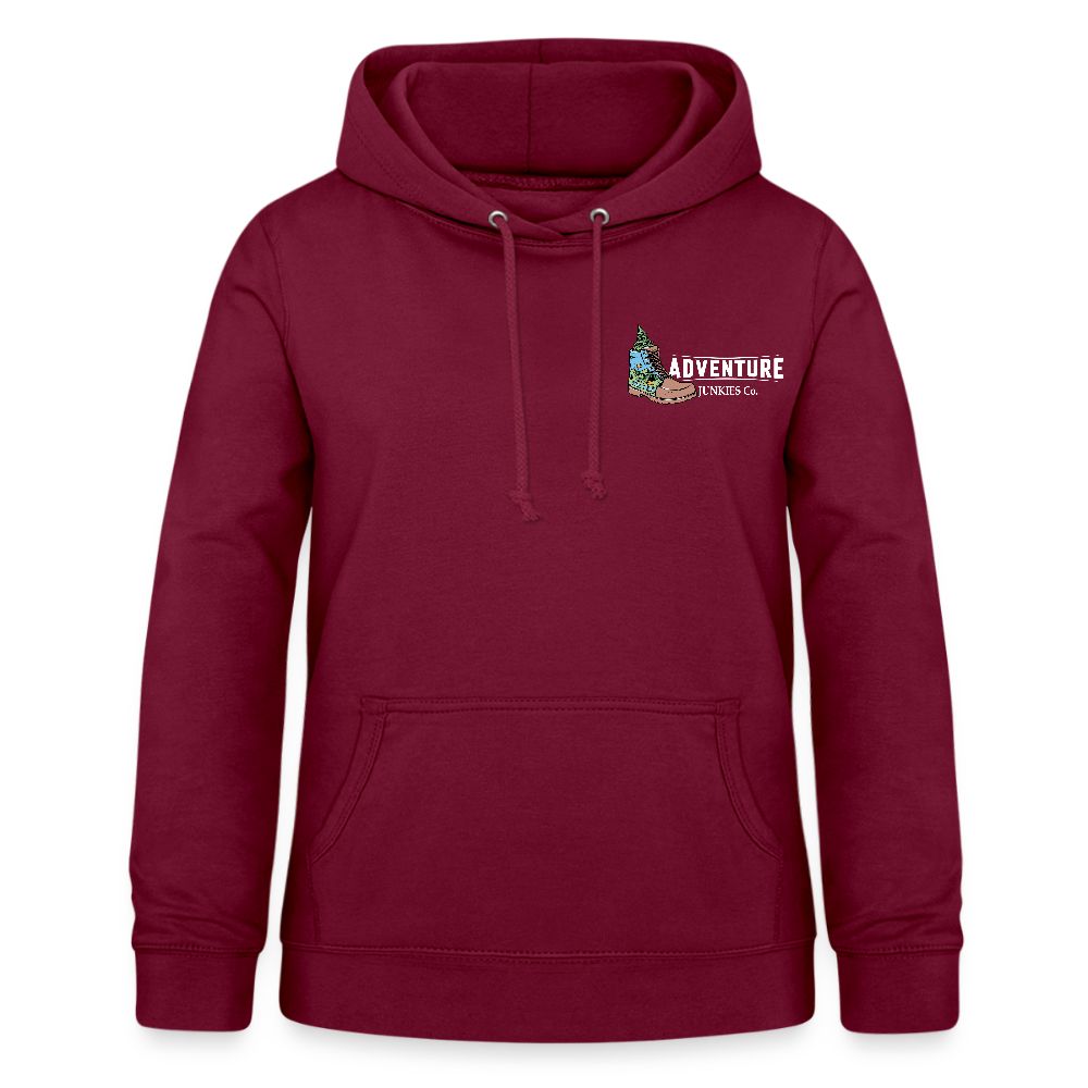 Women's Hoodie Water Adventures - bordeaux