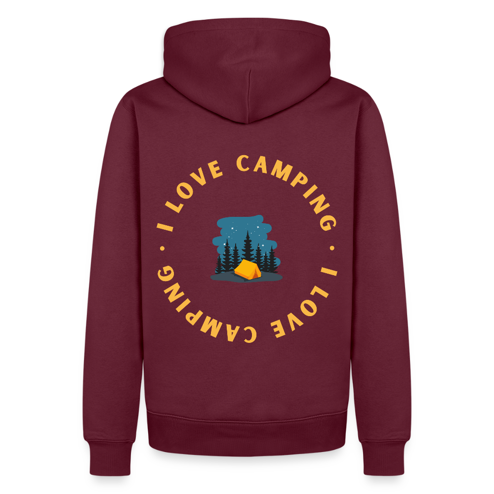Men’s Premium Camping Hoodie - burgundy